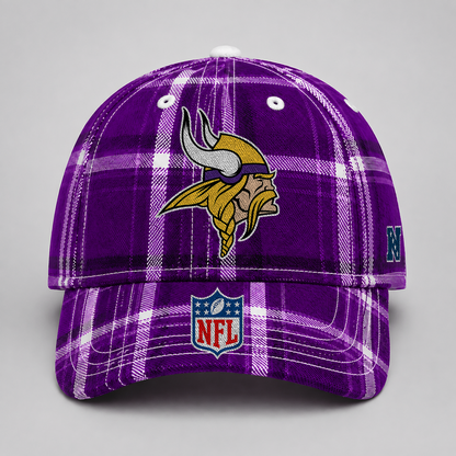 MIN x NFL Premium Varsity Plaid Cap