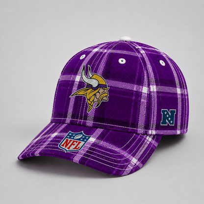 MIN x NFL Premium Varsity Plaid Cap