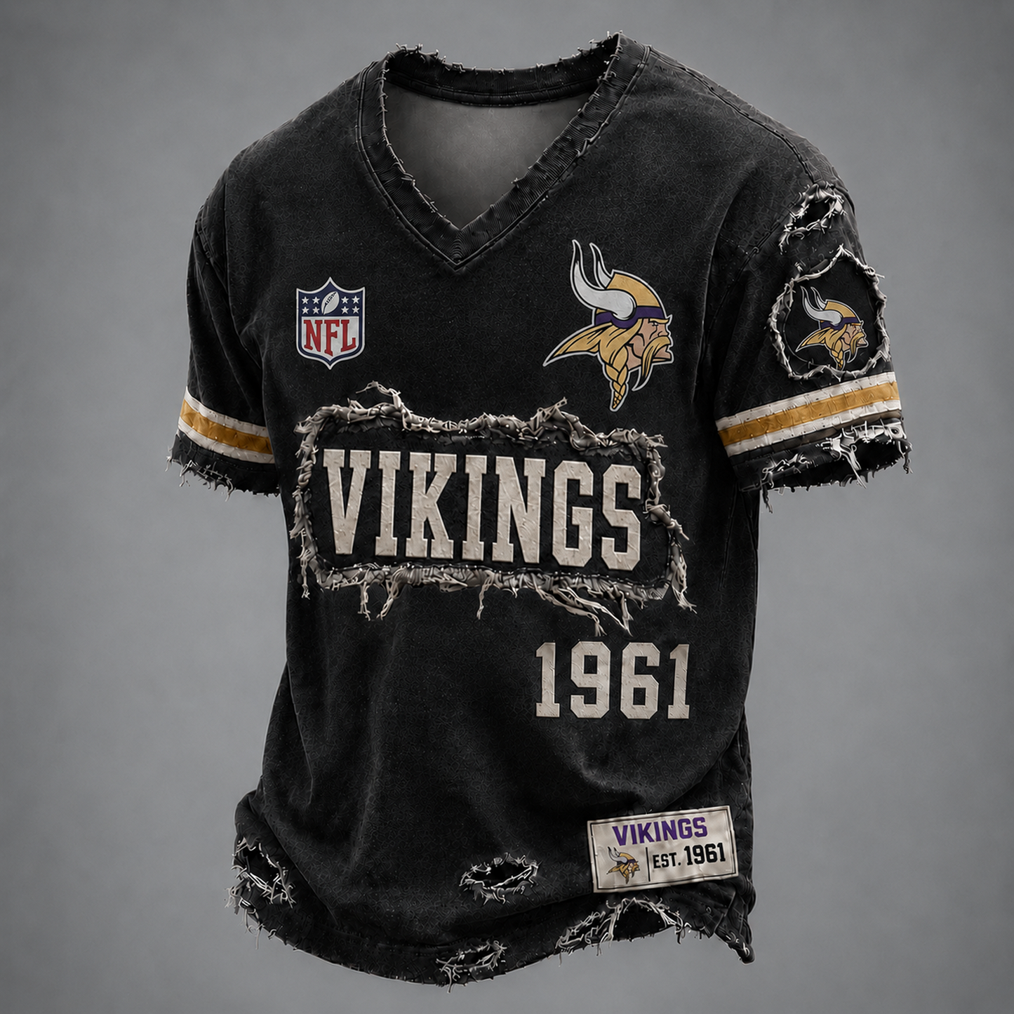 MIN x NFL LUXURY V-Neck T-Shirt 3005 DatND DVT