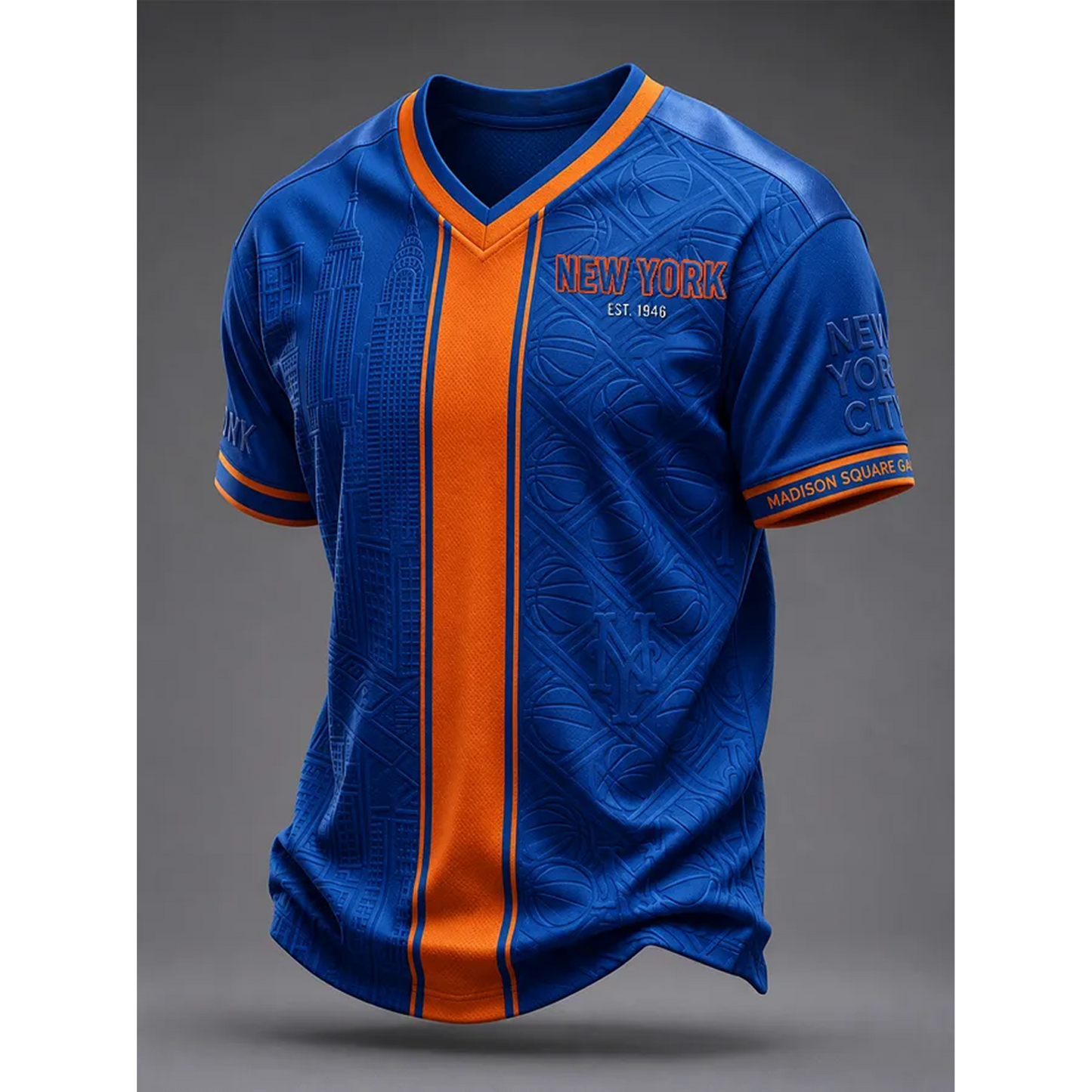 Men'S NYK Basketball Print Shirt V9 DATND TANTD 090626