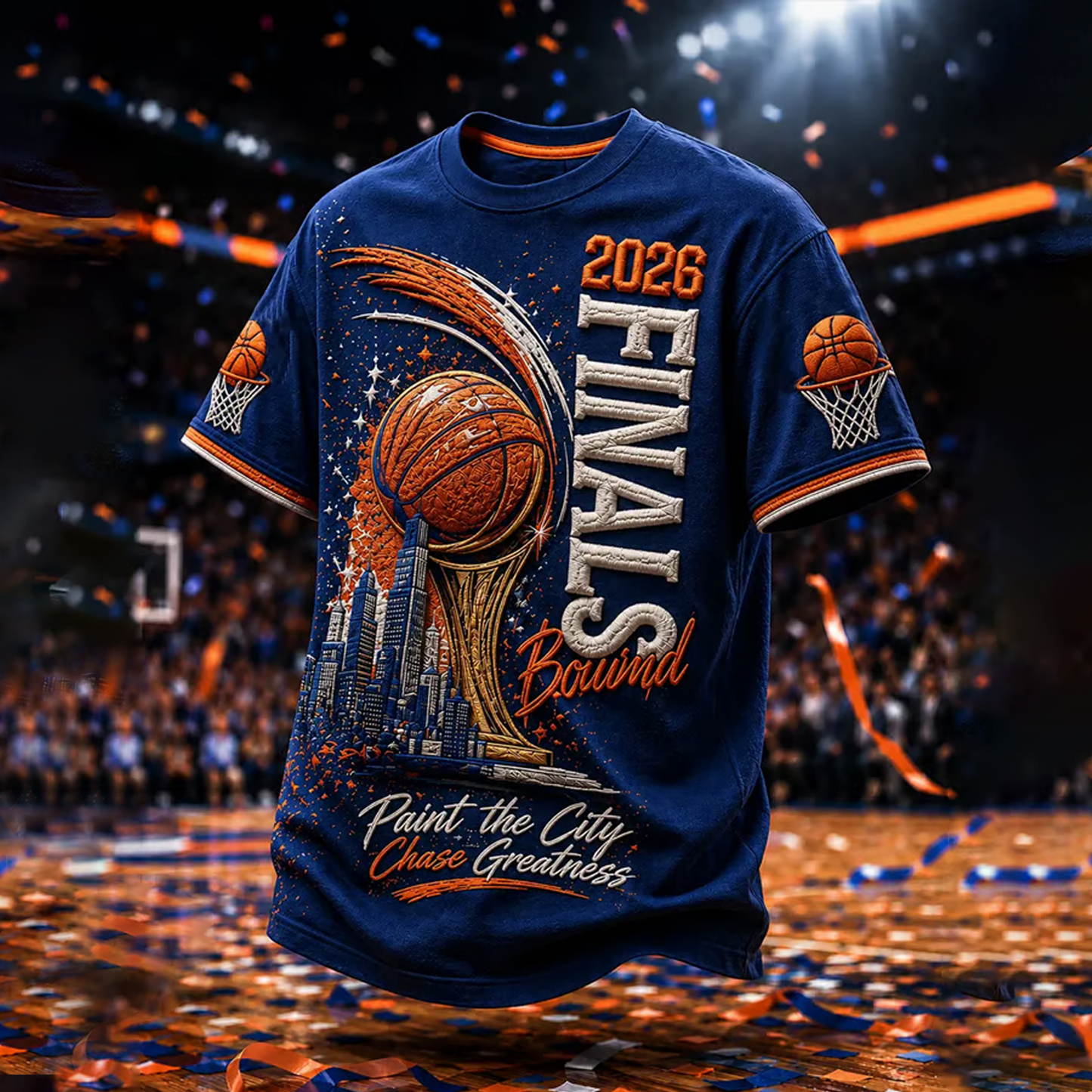 Men's NBA x NYK Basketball Lovers Printed Casual T-shirt V4 DATND TANTD 290526