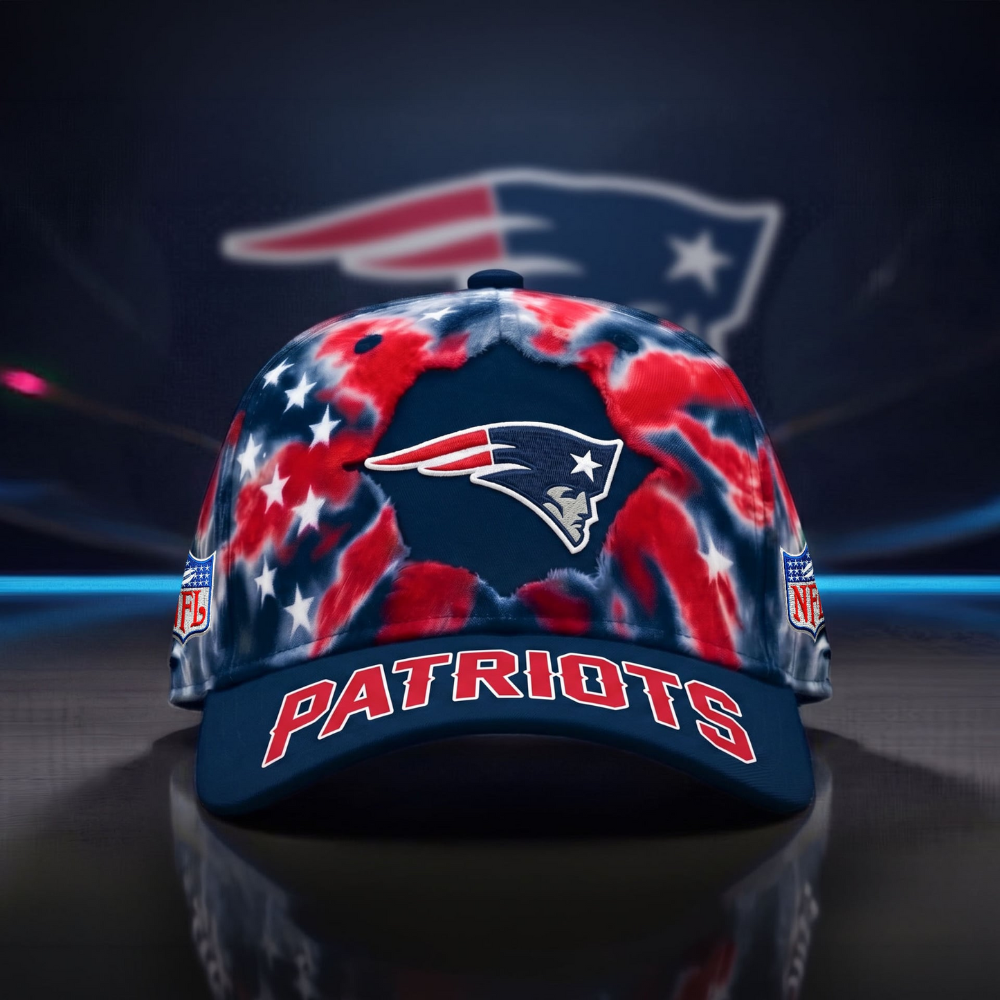 NE x NFL Game Day Tie Dye Cap