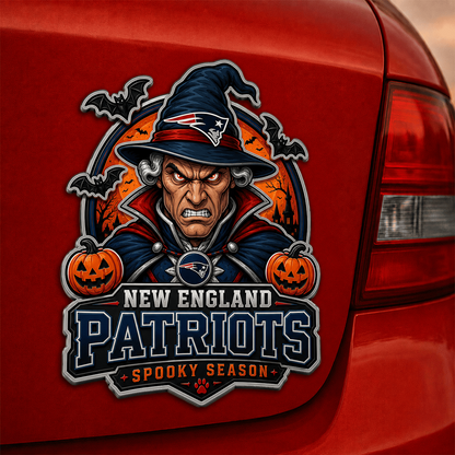 NE x NFL Halloween Edition Car Namge Badge