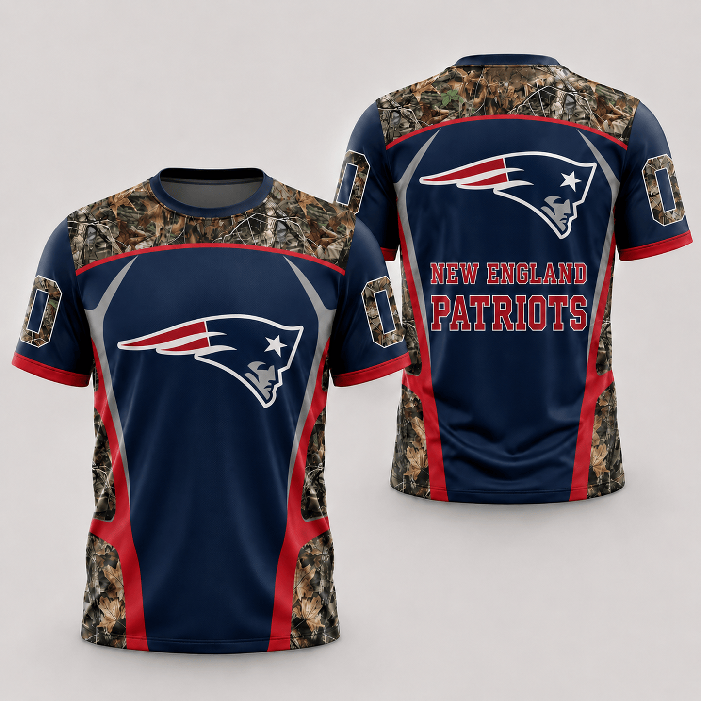 NE x NFL Hunting Camo 3D Shirt