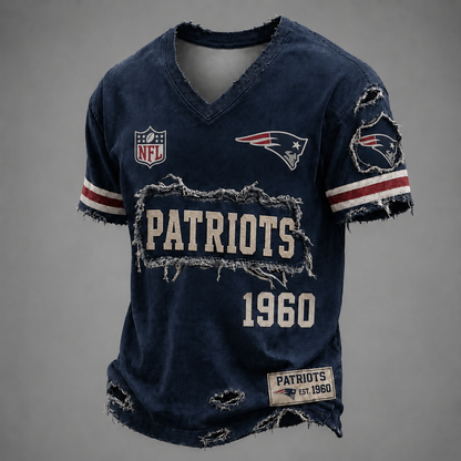 NE x NFL LUXURY V-Neck T-Shirt 3005 DatND DVT