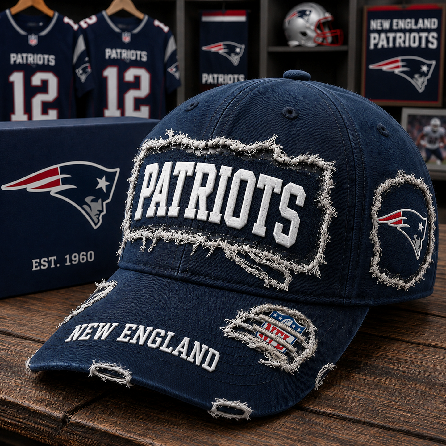 NE x NFL Premium Patch Cap