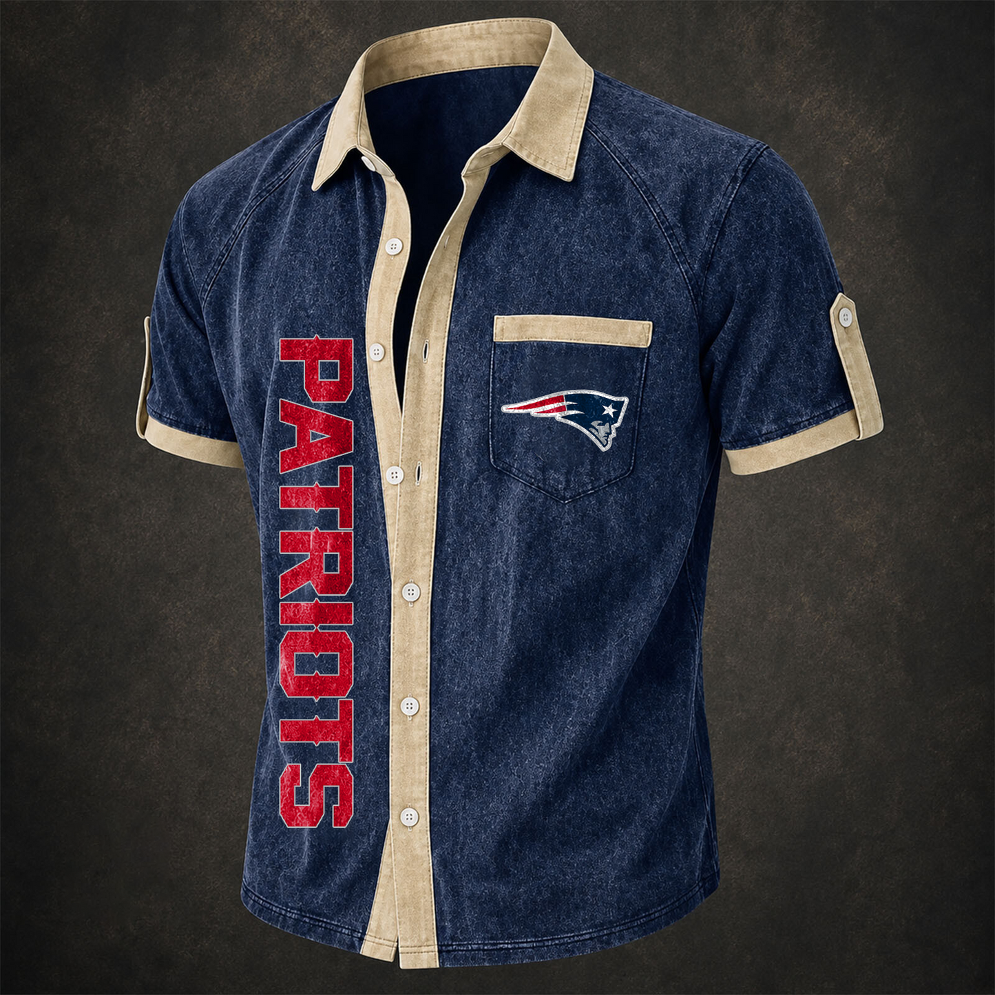 NEP x NFL Short-Sleeve Button-Up Sports Shirt