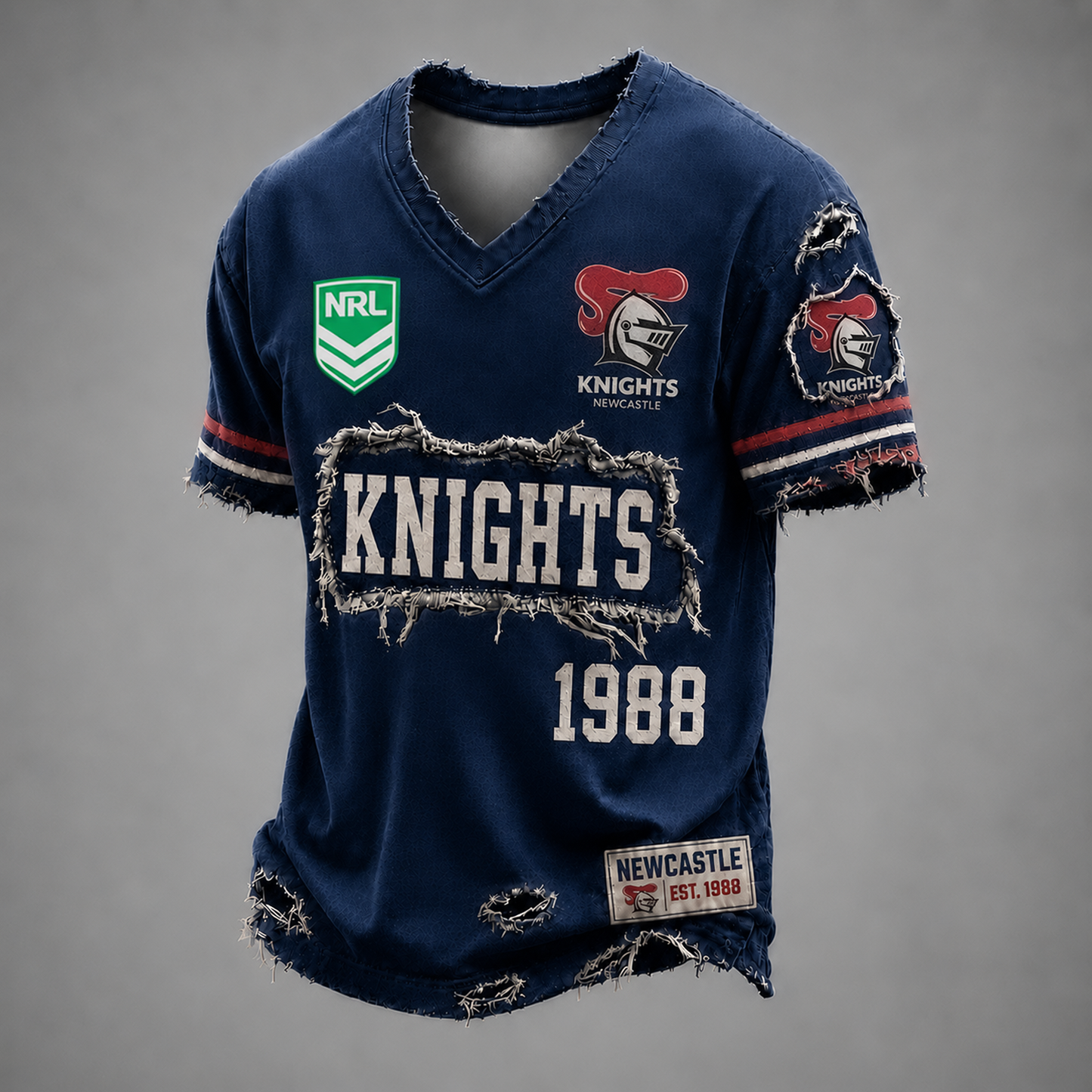 NEW x NRL LUXURY V-Neck T-Shirt 0306 DatND DVT