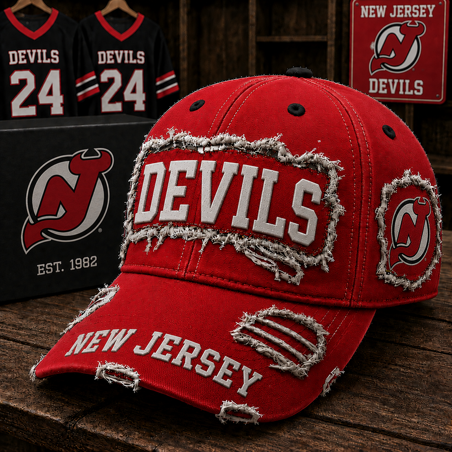 NJD x NHL Premium Patch Cap