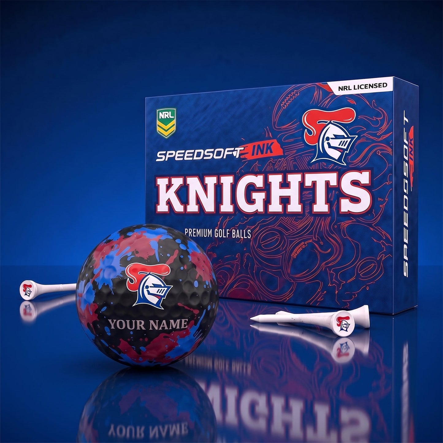 PREMIUM NRL X NK EXCLUSIVE PERSONALIZED GOLF BALL SET LIMITED EDTION