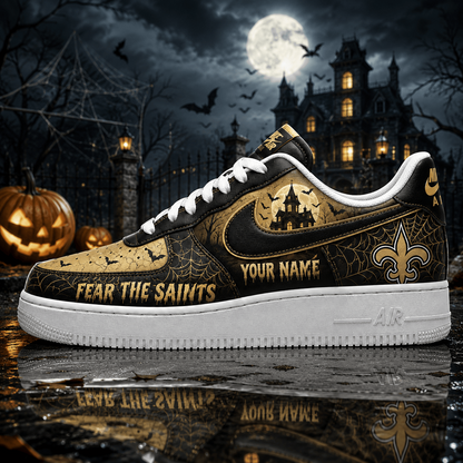 NO x NFL Fear The Team Halloween AF1 Sneakers 1807