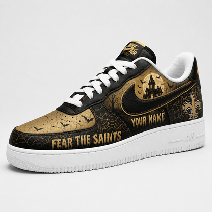 NO x NFL Fear The Team Halloween AF1 Sneakers 1807