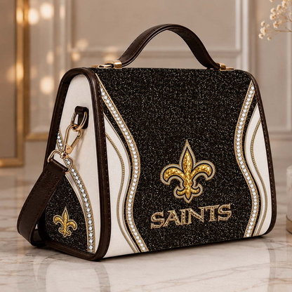 NO x NFL Glitter Leather Handbag