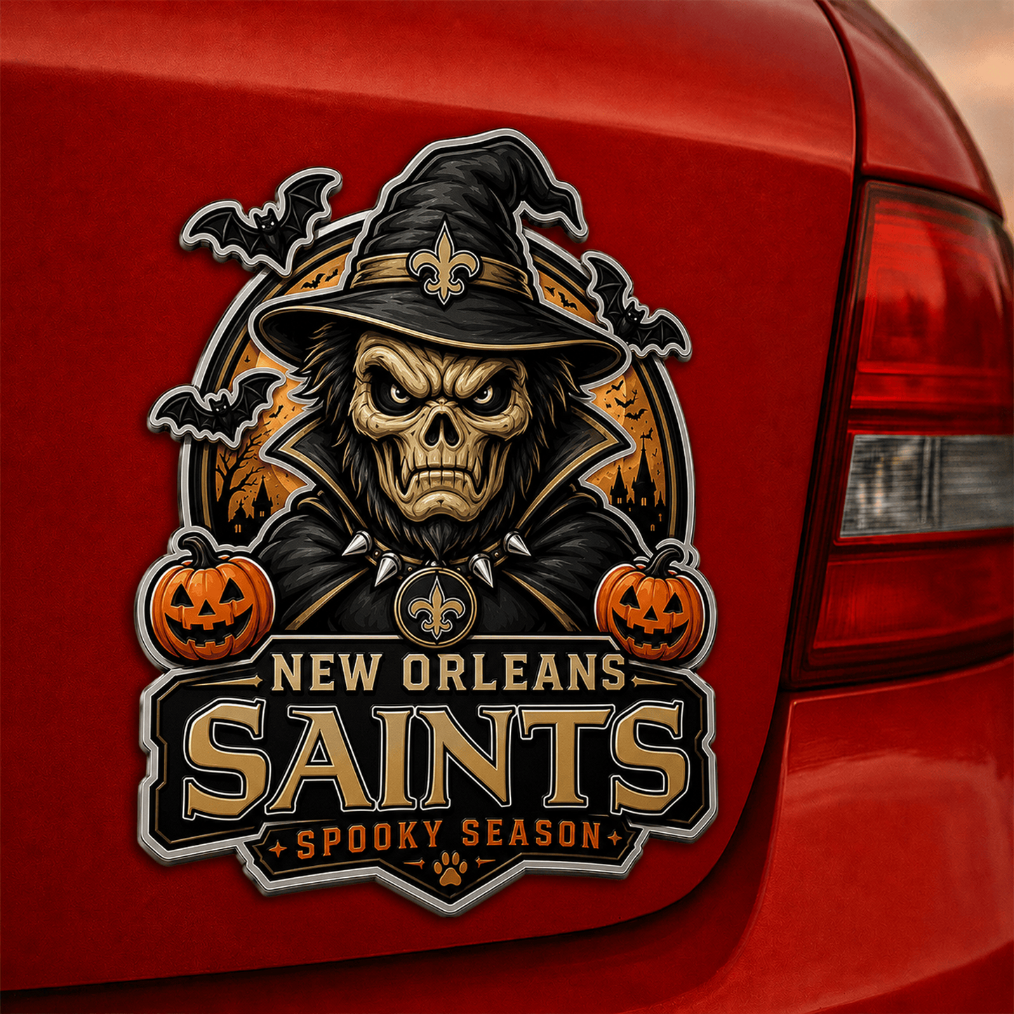NO x NFL Halloween Edition Car Namge Badge