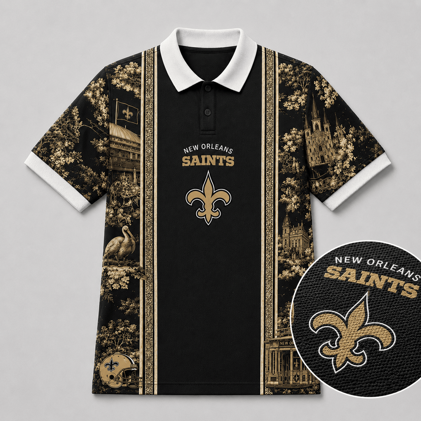 NO x NFL Heritage Cityscape Polo Shirt for Loyal Fans