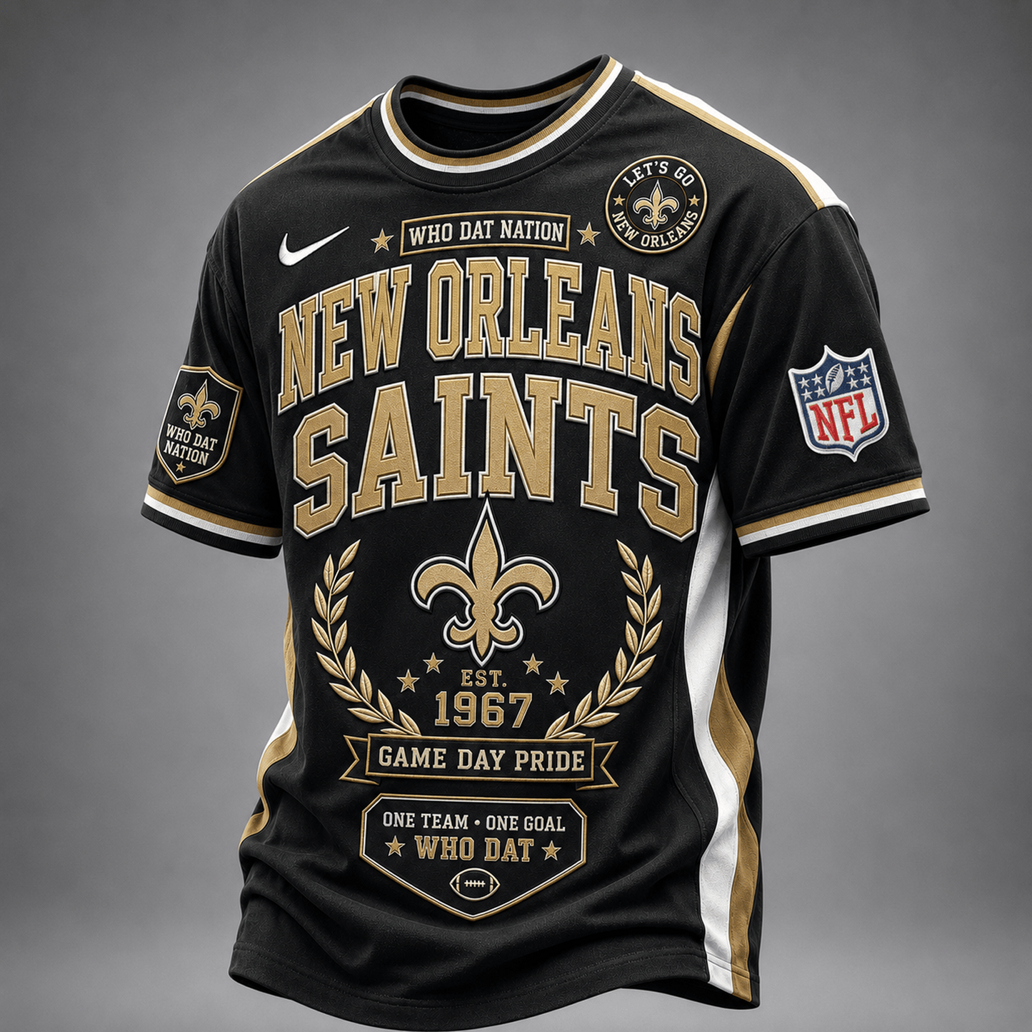 NO x NFL Premium Classic Game Day Football T-Shirt