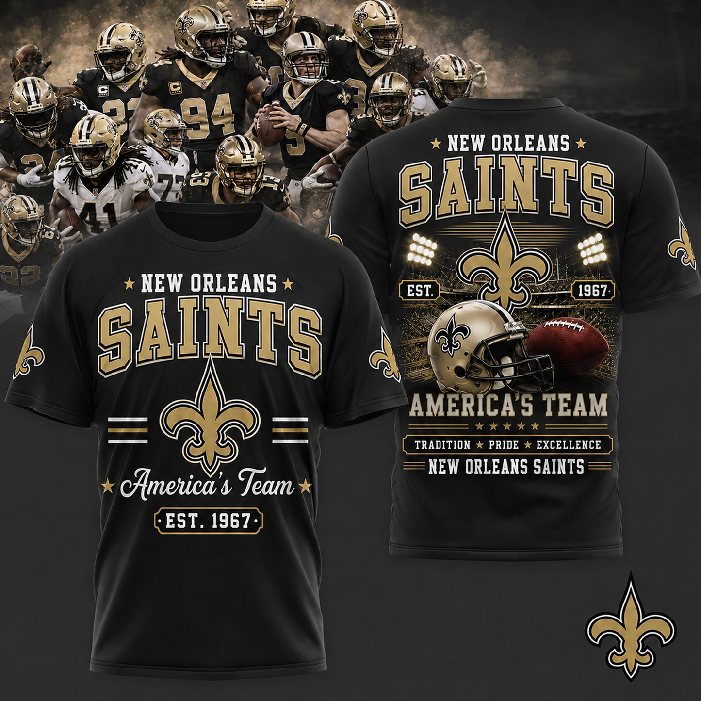 NO x NFL Premium Team Tradition Pride 3D Shirt