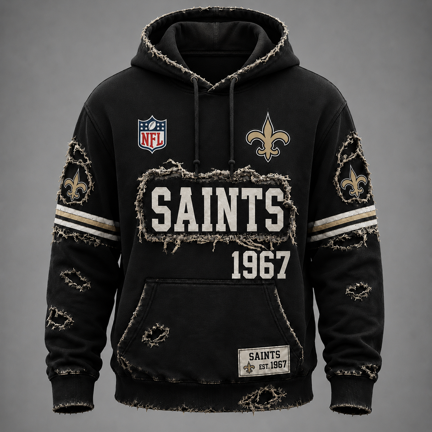 NO x NFL LUXURY V-Neck T-Shirt 3005 DatND DVT