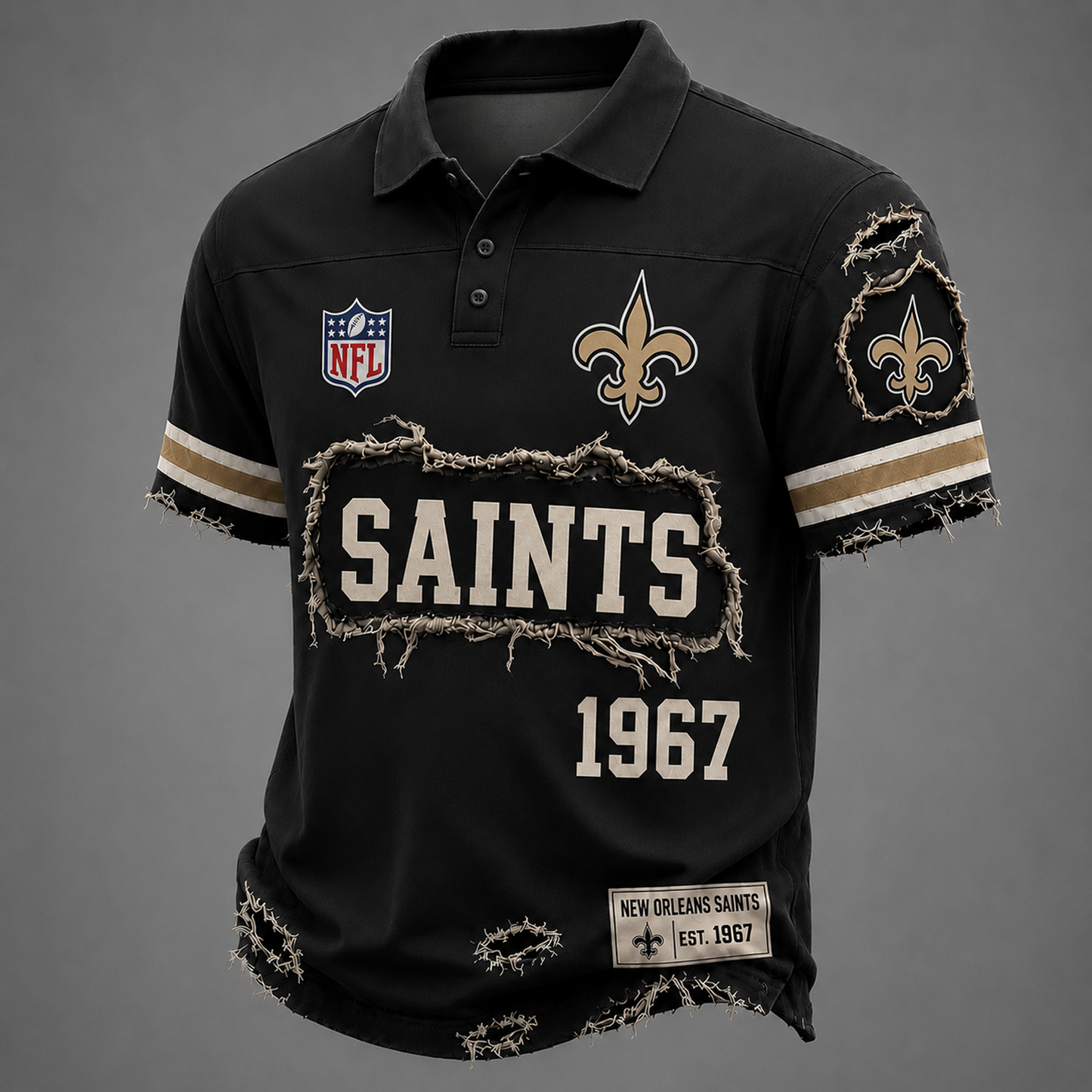 NO x NFL LUXURY V-Neck T-Shirt 3005 DatND DVT