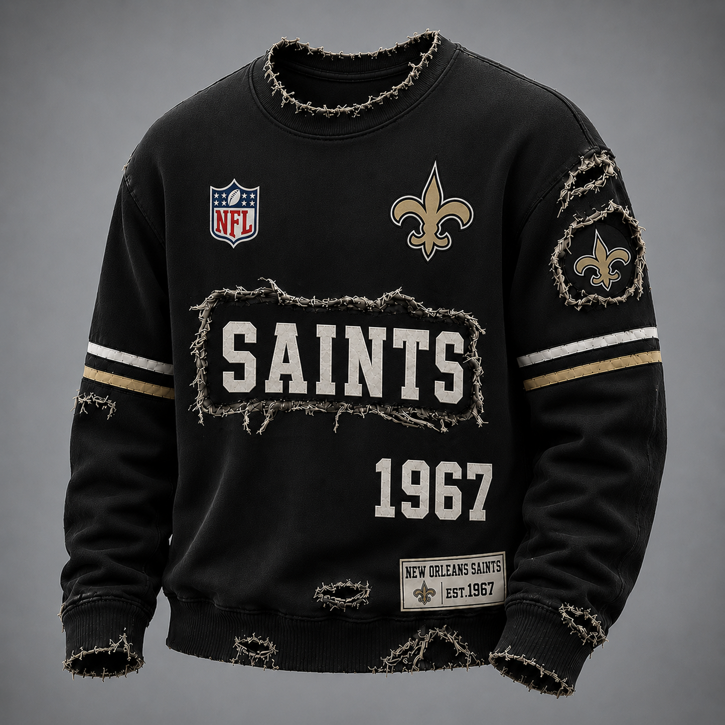 NO x NFL LUXURY V-Neck T-Shirt 3005 DatND DVT