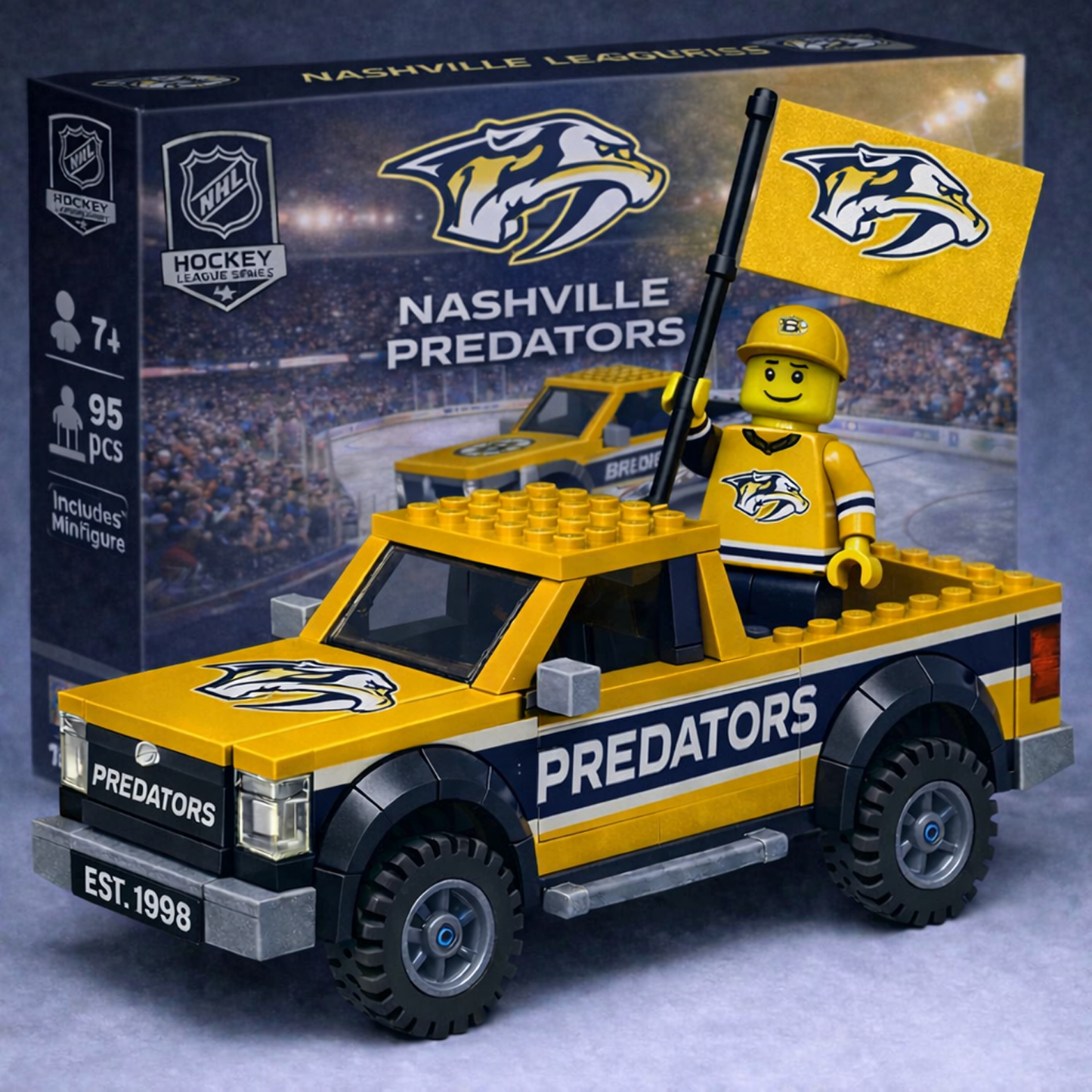 NSH x NHL Building Blocks Truck Toy Set V1 DatND DVT