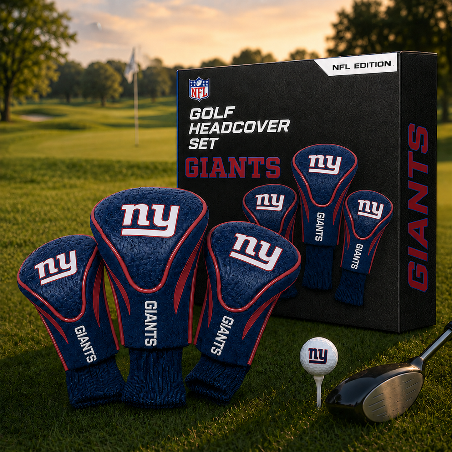 NYG Team Golf NFL 3-Pack Contour Sock Headcovers
