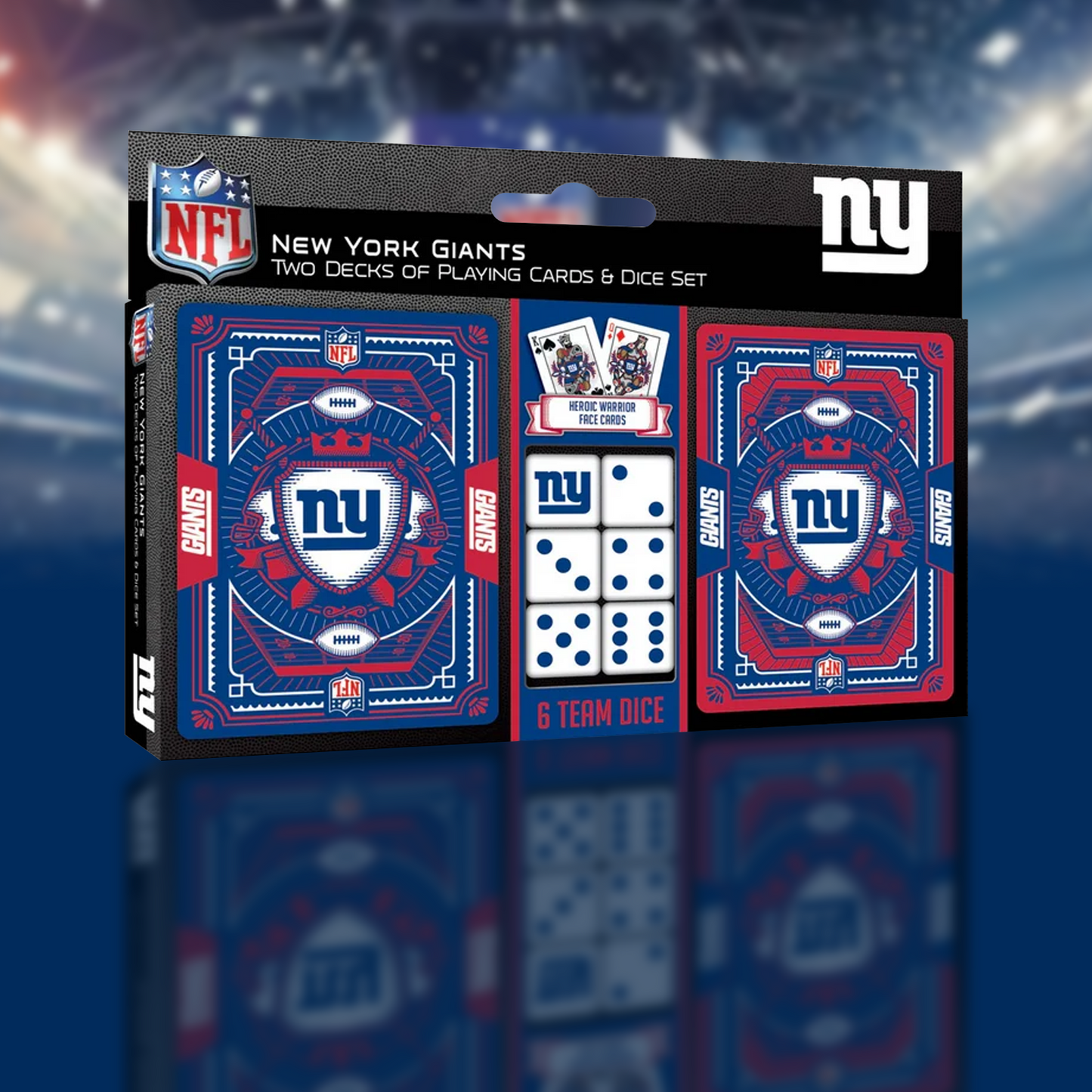NYG x NFL 2-Pack Playing Cards & Dice Set