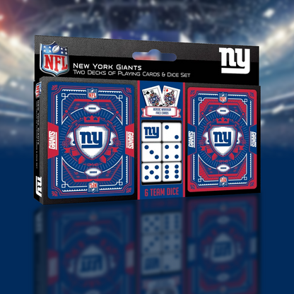 NYG x NFL 2-Pack Playing Cards & Dice Set