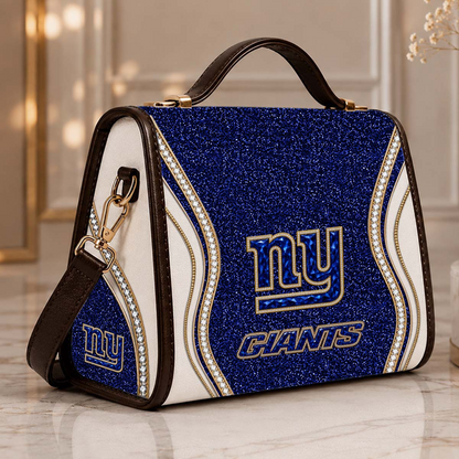 NYG x NFL Glitter Leather Handbag