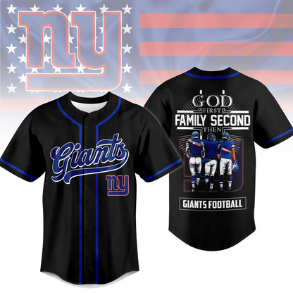 NYG x NFL God First, Family Second ƒ?? Faith & Brotherhood Football Jersey