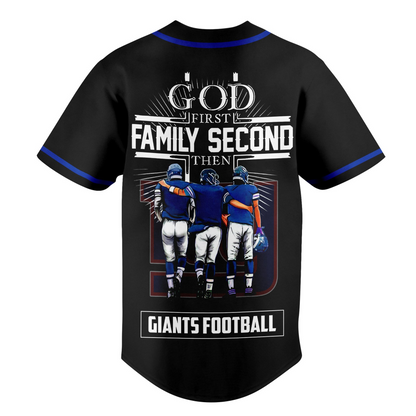 NYG x NFL God First, Family Second ƒ?? Faith & Brotherhood Football Jersey