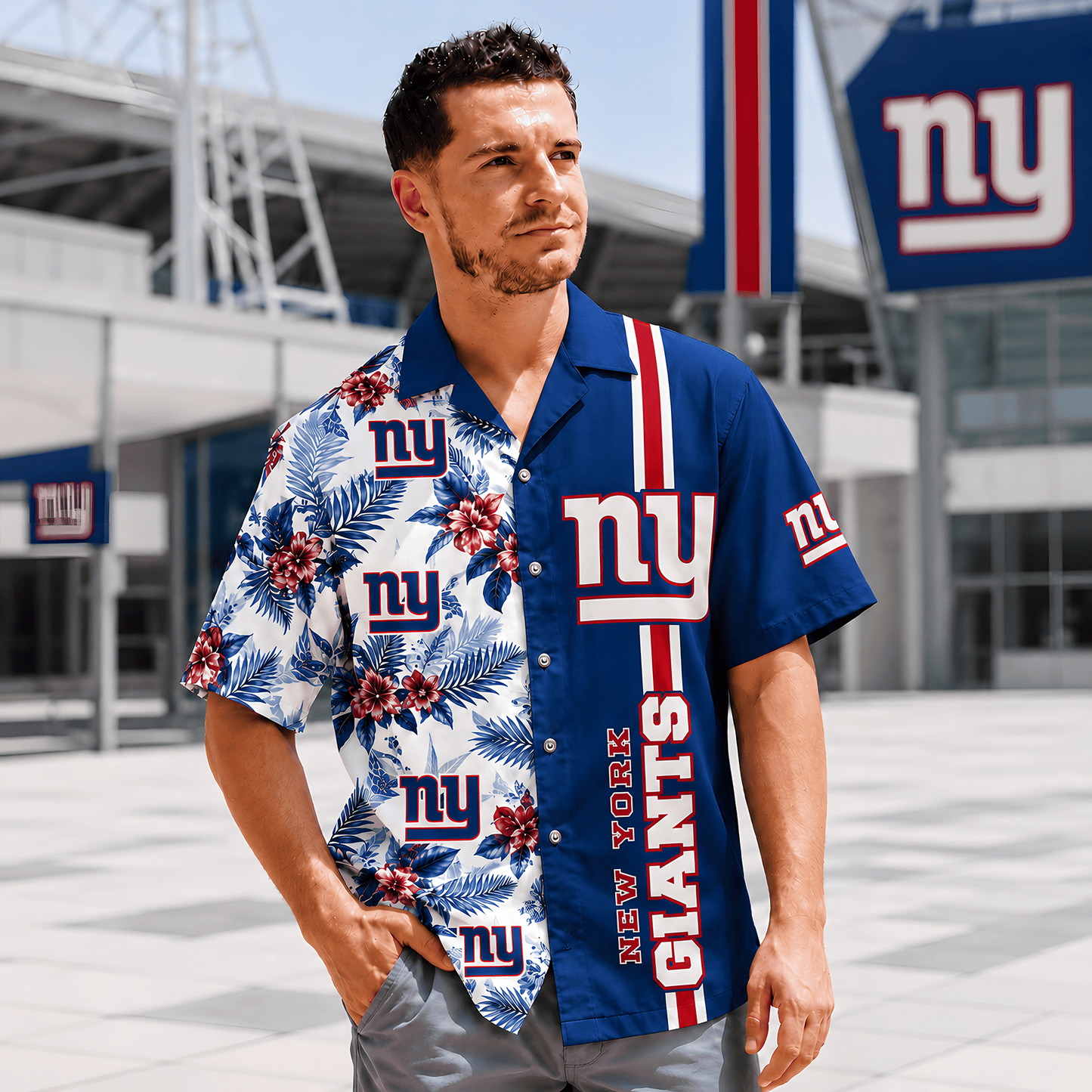 NYG x NFL Gridiron Paradise Hawaiian Shirt 2107