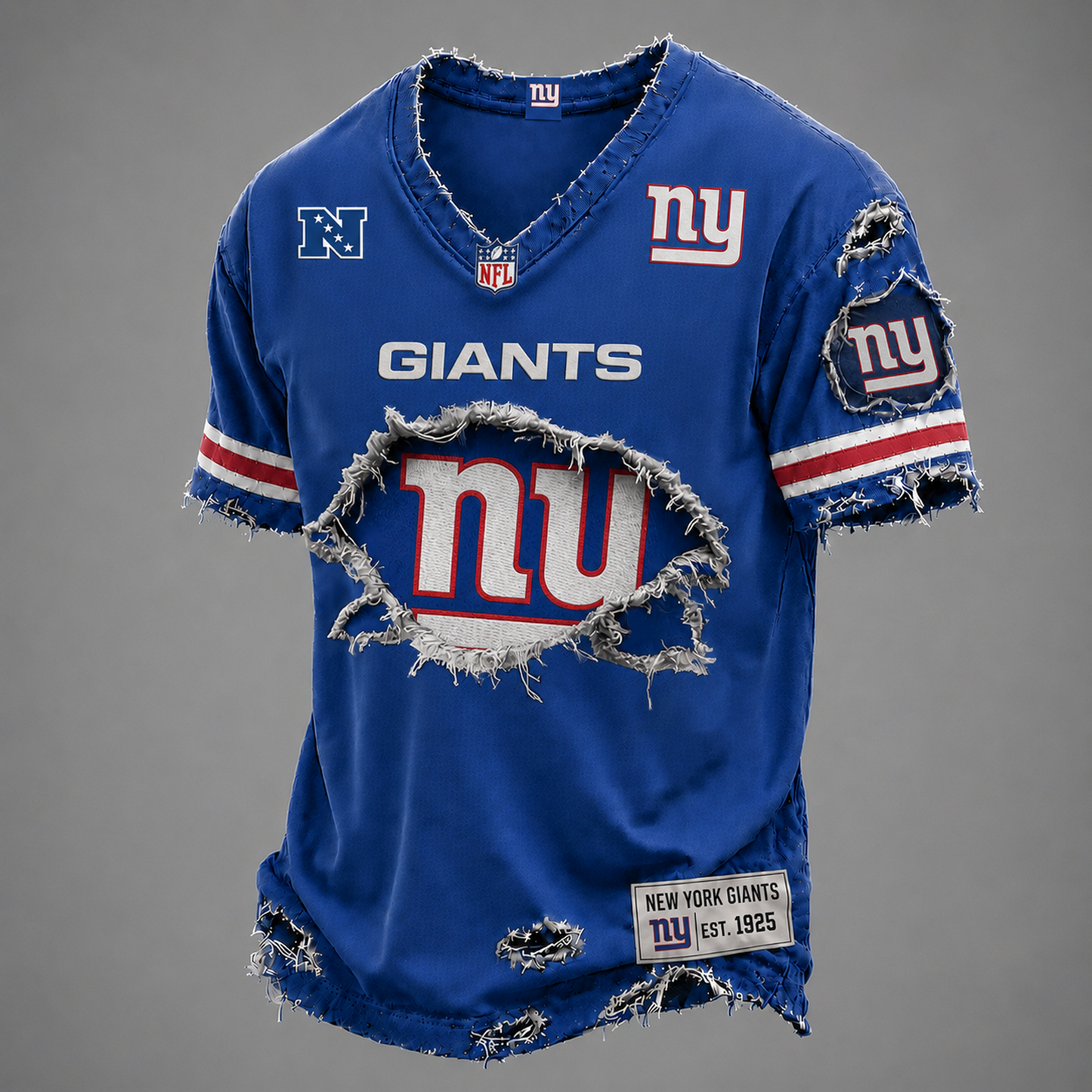 NYG x NFL LUXURY V-Neck T-Shirt V3 1906