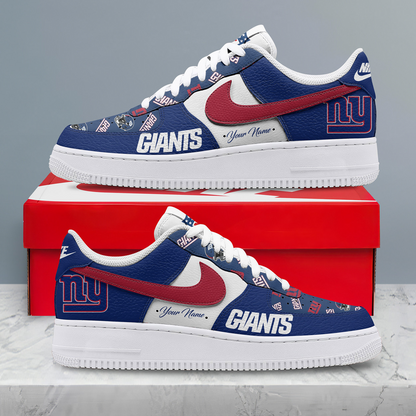 NYG x NFL Personalized Team Icon AF1 Shoes
