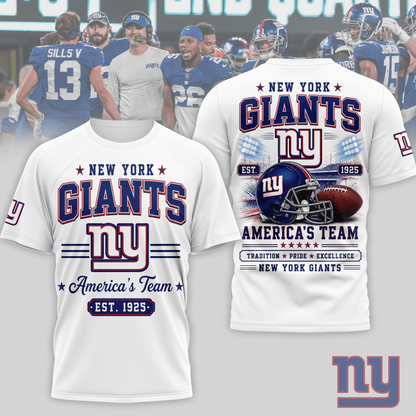 NYG x NFL Premium Team Tradition Pride 3D Shirt