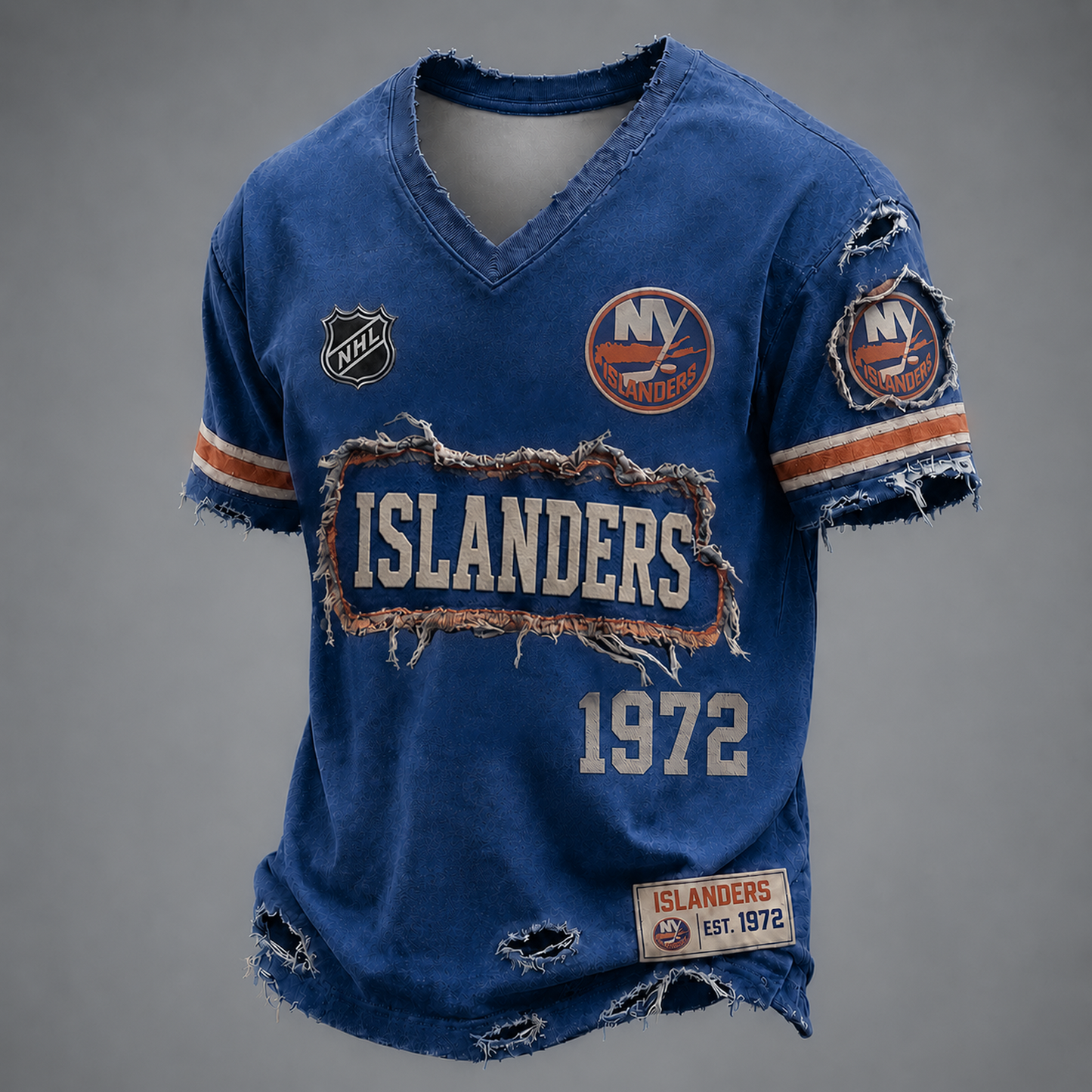 NYI x NHL LUXURY V-Neck T-Shirt 2705 DatND DVT