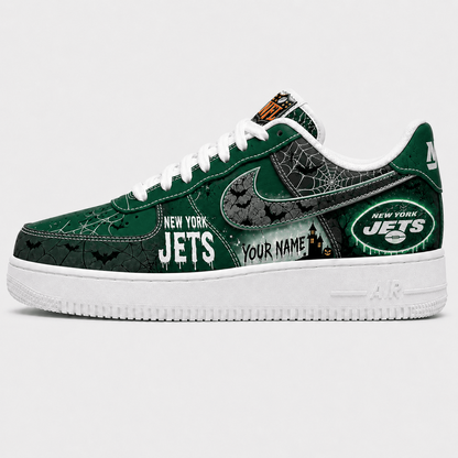 NYJ x NFL Fear The Team Halloween AF1 Sneakers 1807