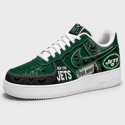 NYJ x NFL Fear The Team Halloween AF1 Sneakers 1807