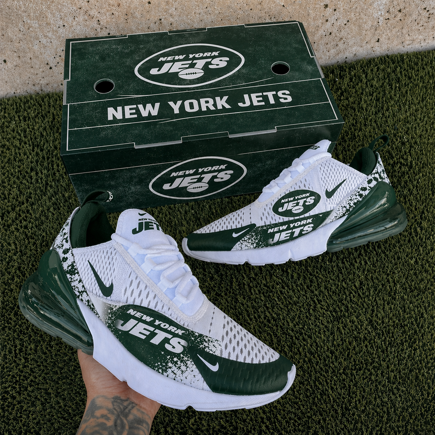 NYJ x NFL Nike Air Max 270 Shoes