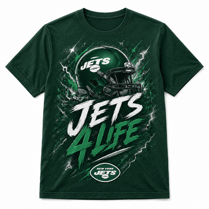 NYJ x NFL Premium Fan For Life 3D Shirt