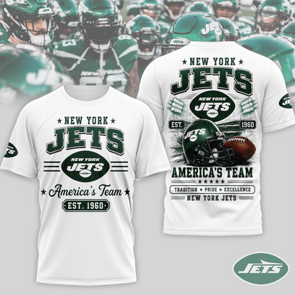 NYJ x NFL Premium Team Tradition Pride 3D Shirt