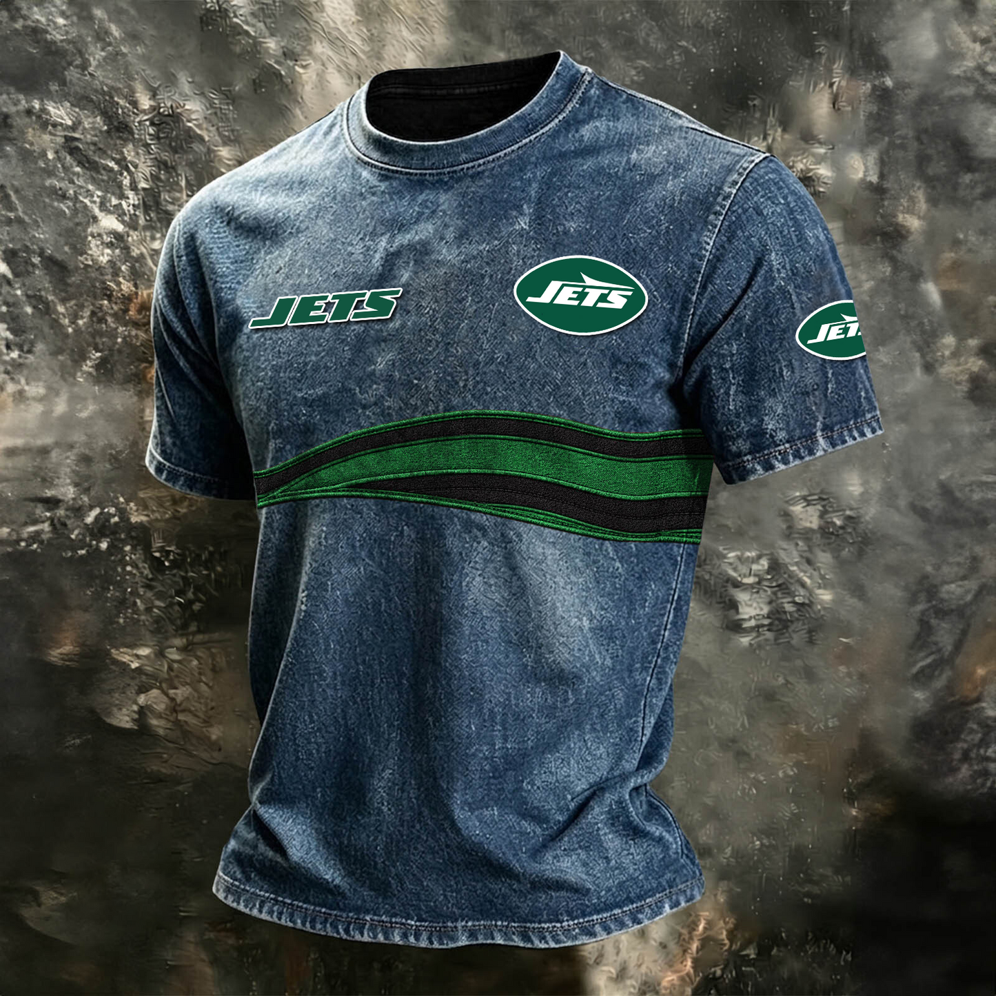 NYJ x NFL Washed Cotton Retro Men's T-shirt