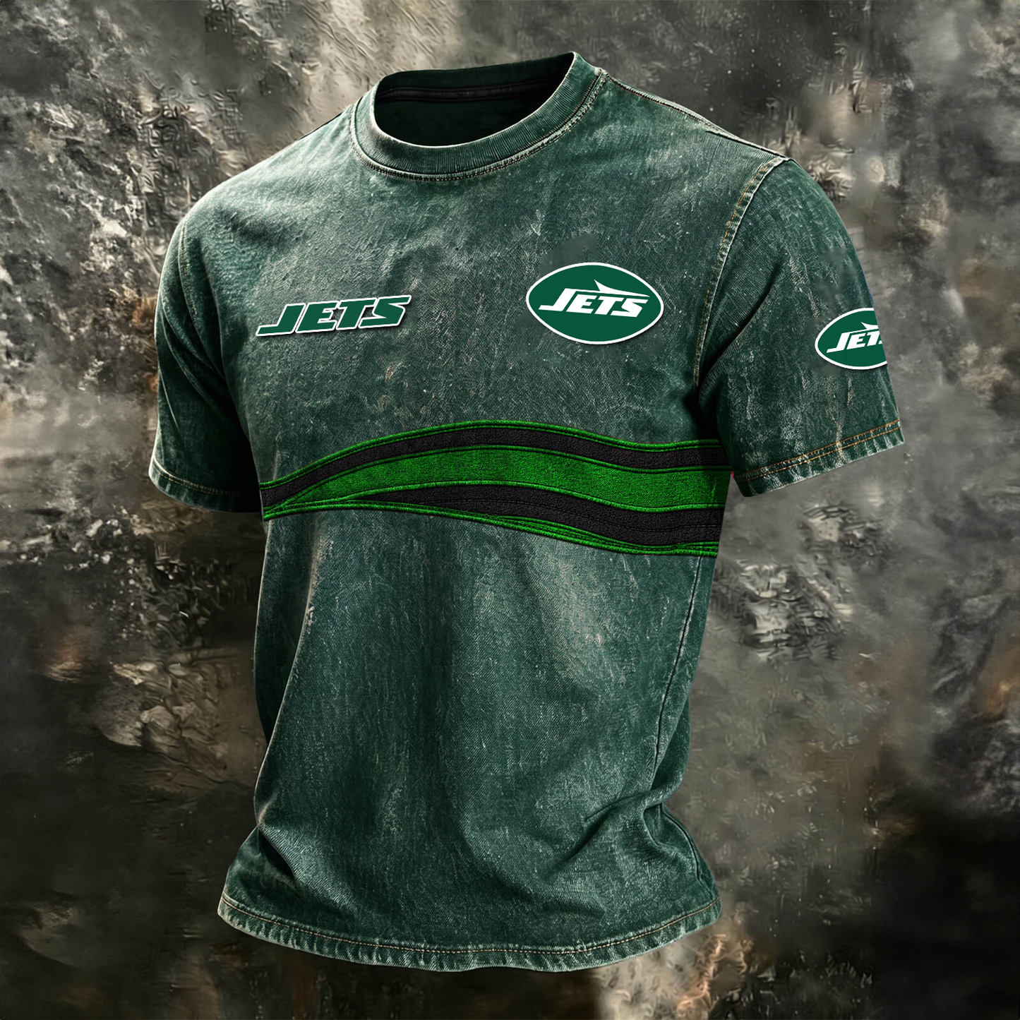 NYJ x NFL Washed Cotton Retro Men's T-shirt
