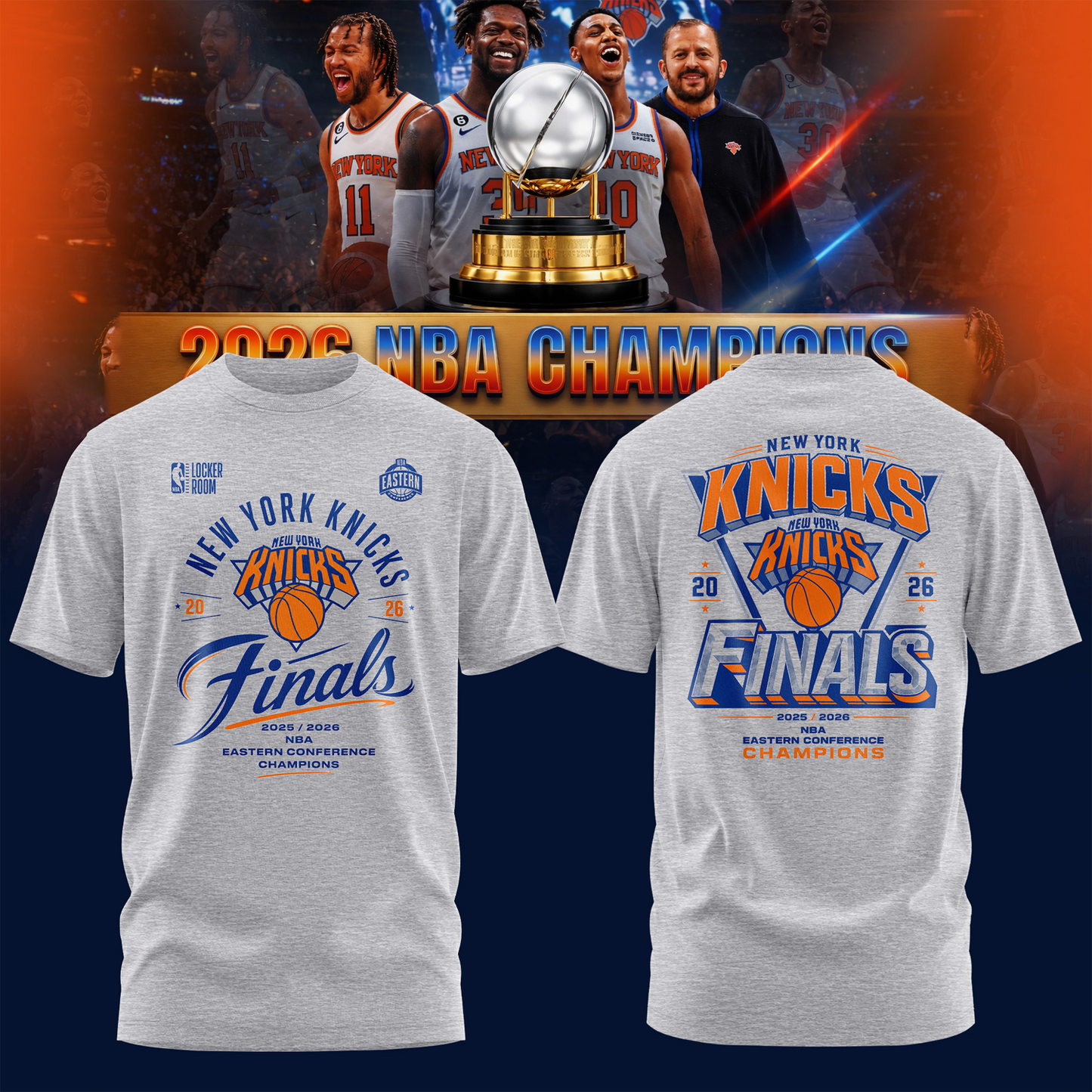 NYK 2026 Eastern Conference Champions 3D Shirt 2605 V1 DatND DVT