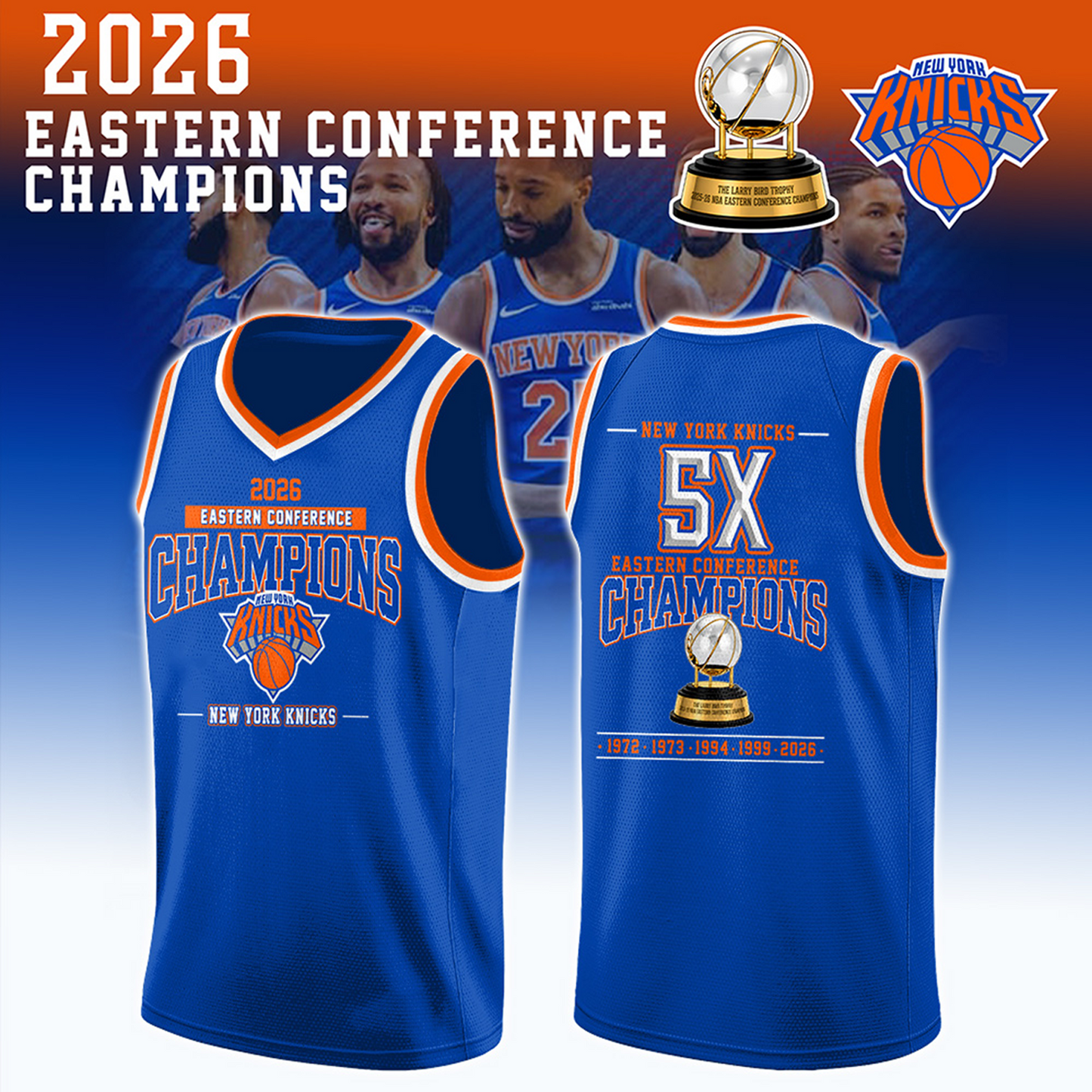 NYK 2026 Eastern Conference Champions Basketball Jersey V1 2605 DatND DVT