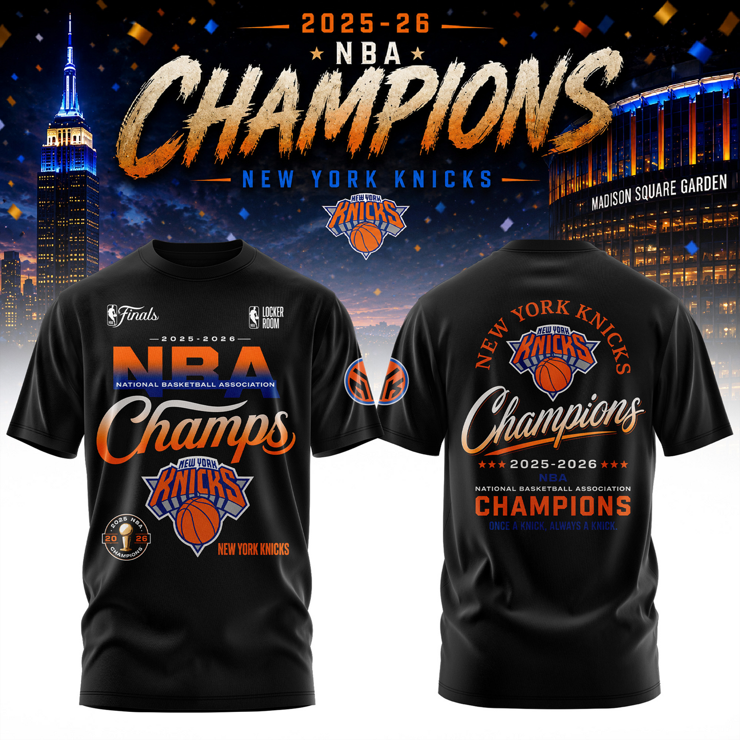 NYK x 2026 NBA Champions Tshirt V2 140626