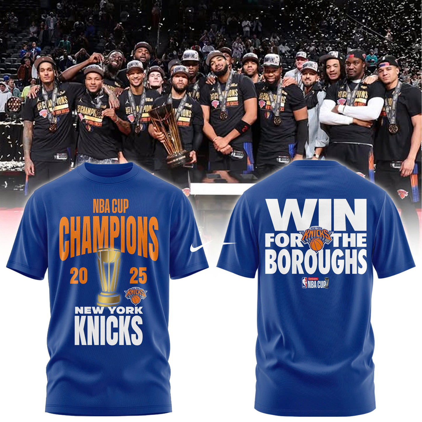 NYK x NBA Cup Champions Limited Edition Shirt V1 140626