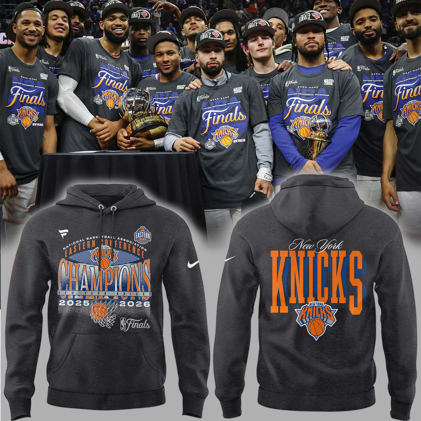 NYK x NBA Eastern Conference Champions 3D Shirt 2605 V3 DatND DVT