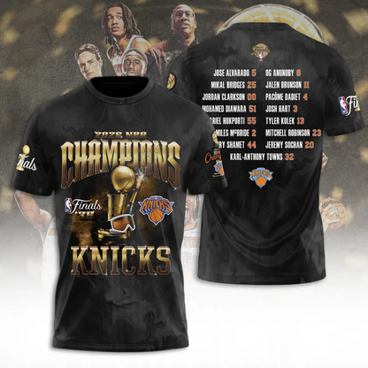 NYK x NBA Finals Champions 2026 3D Shirt V2 1506