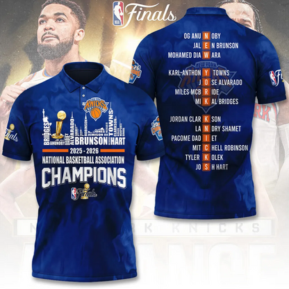 NYK x NBA Finals Champions 2026 3D Shirt V2 1606